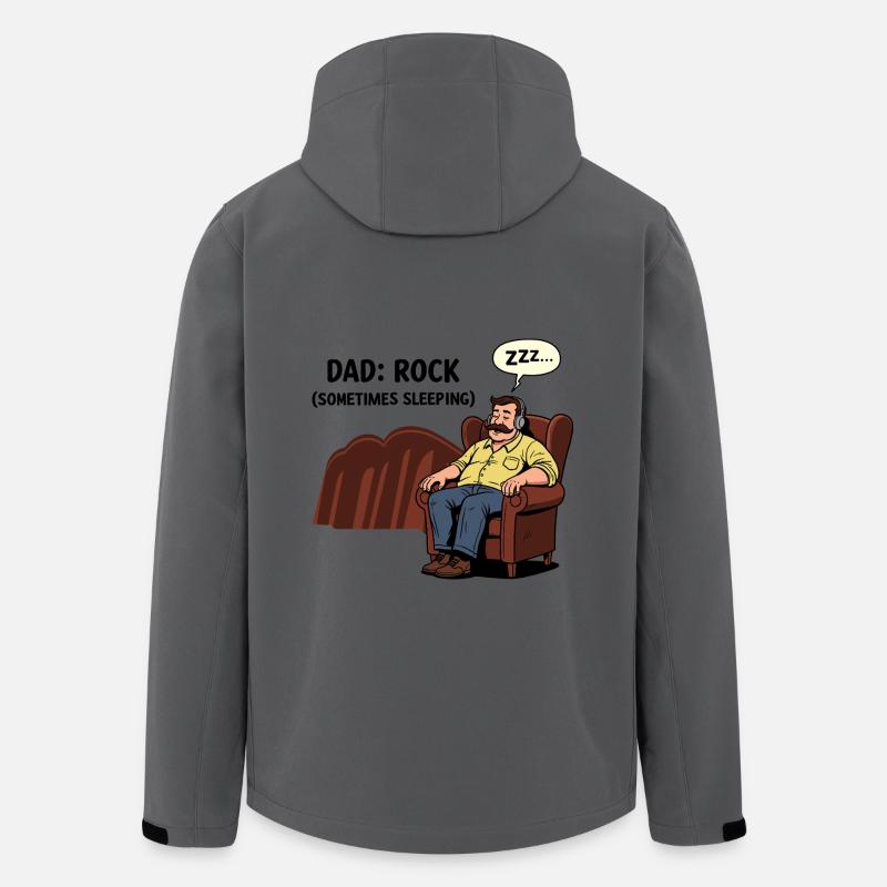 Dad: Rock - Men’s Recycled Softshell Jacket by Stanley/Stella - anthracite