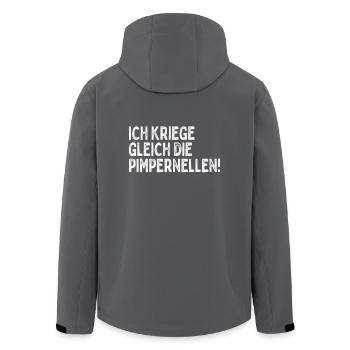 Ich Kriege Gleich Die Pimpernellen Ruhrgebiet Pott - Recycelte Männer Softshell-Jacke von Stanley/Stella - Anthrazit - Hinten - AI Model Male 185 light (185cm)