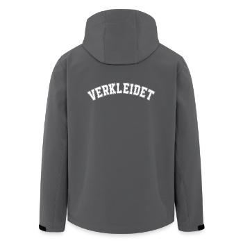 Verkleidet Kostüm In der Wäsche Köln Karneval 80er - Recycelte Männer Softshell-Jacke von Stanley/Stella - Anthrazit - Hinten - AI Model Male 185 light (185cm)