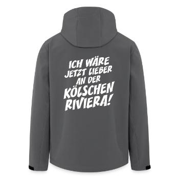 Kölsche Riviera Kölle Kölsch Kölner Karneval Köln - Recycelte Männer Softshell-Jacke von Stanley/Stella - Anthrazit - Hinten - AI Model Male 185 light (185cm)