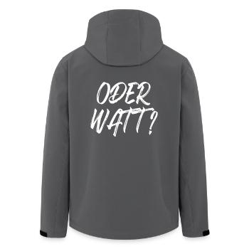 Oder Watt Hömma Ruhrgebiet Dortmund Essen Ruhrpott - Recycelte Männer Softshell-Jacke von Stanley/Stella - Anthrazit - Hinten - AI Model Male 185 light (185cm)