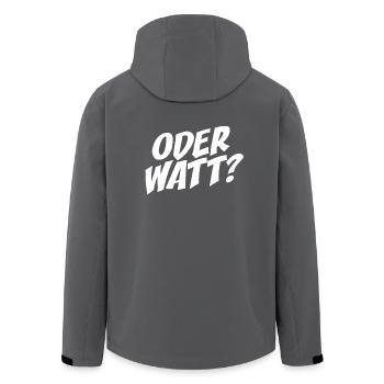 Oder Watt Hömma Ruhrgebiet Dortmund Essen Ruhrpott - Recycelte Männer Softshell-Jacke von Stanley/Stella - Anthrazit - Hinten - AI Model Male 185 light (185cm)