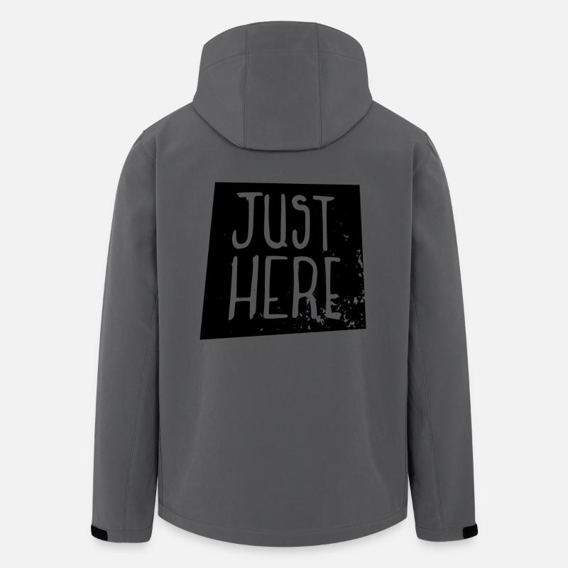 Just here - Men’s Recycled Softshell Jacket by Stanley/Stella - anthracite