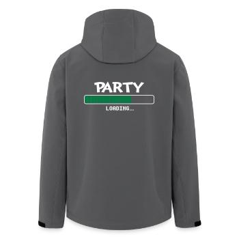 Party loading Ladebalken - Recycelte Männer Softshell-Jacke von Stanley/Stella - Anthrazit - Hinten - AI Model Male 185 light (185cm)