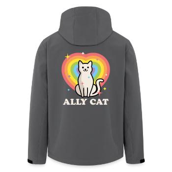 Verbündete Katze - Recycelte Männer Softshell-Jacke von Stanley/Stella - Anthrazit - Hinten - AI Model Male 185 light (185cm)