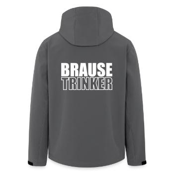 Brausetrinker - Recycelte Männer Softshell-Jacke von Stanley/Stella - Anthrazit - Hinten - AI Model Male 185 light (185cm)