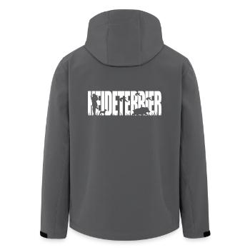 HEIDETERRIER Jagdhund Jagdhunde Wilsigns - Recycelte Männer Softshell-Jacke von Stanley/Stella - Anthrazit - Hinten - AI Model Male 185 light (185cm)