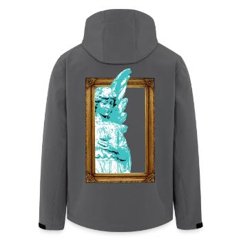 Framed Angel - Men’s Recycled Softshell Jacket by Stanley/Stella - anthracite - Back - AI Model Male 185 light (185cm)