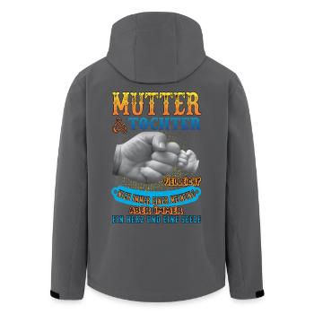mutter und tochter - Recycelte Männer Softshell-Jacke von Stanley/Stella - Anthrazit - Hinten - AI Model Male 185 light (185cm)