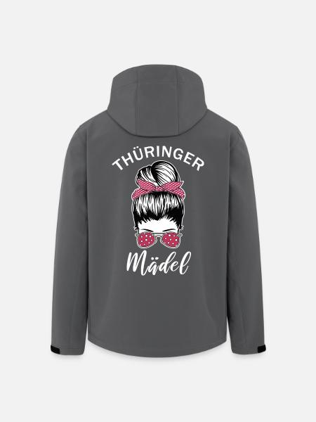 Thüringer Mädel Thüringen Frauen Geschenk - Recycelte Männer Softshell-Jacke von Stanley/Stella - Anthrazit