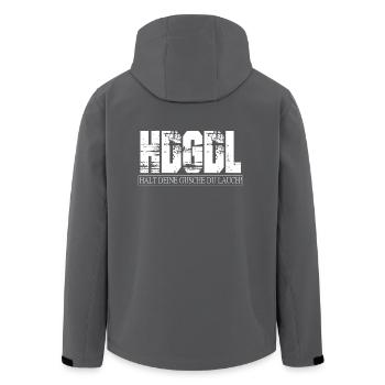 Du Lauch - HDGDL - Recycelte Männer Softshell-Jacke von Stanley/Stella - Anthrazit - Hinten - AI Model Male 185 light (185cm)