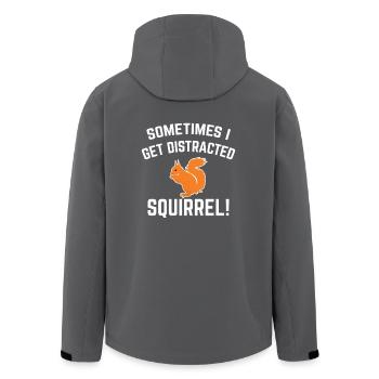 Eichhörnchen Tshirt Geschenk Tierfreunde Lustig - Recycelte Männer Softshell-Jacke von Stanley/Stella - Anthrazit - Hinten - AI Model Male 185 light (185cm)