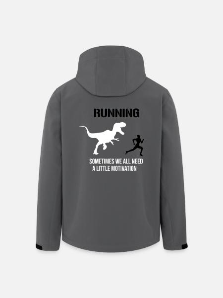 Motivation zu laufen - Recycelte Männer Softshell-Jacke von Stanley/Stella - Anthrazit