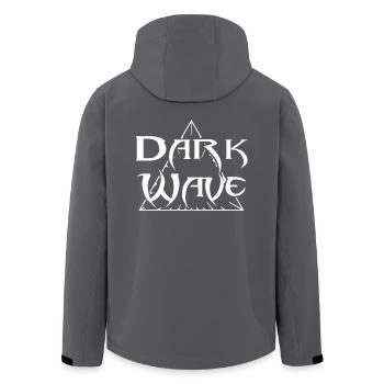 Dark Wave - Recycelte Männer Softshell-Jacke von Stanley/Stella - Anthrazit - Hinten - AI Model Male 185 light (185cm)