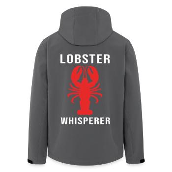 Languste Meeresfrüchte Lobster Hummer - Recycelte Männer Softshell-Jacke von Stanley/Stella - Anthrazit - Hinten - AI Model Male 185 light (185cm)