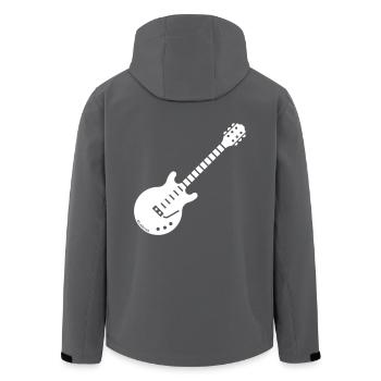 E-Gitarre (Elektrische Gitarre / Rockmusik) - Recycelte Männer Softshell-Jacke von Stanley/Stella - Anthrazit - Hinten - AI Model Male 185 light (185cm)