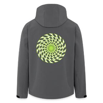Spirale 23 - Recycelte Männer Softshell-Jacke von Stanley/Stella - Anthrazit - Hinten - AI Model Male 185 light (185cm)