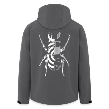 Tekno 23 Cyborg Bug - Recycelte Männer Softshell-Jacke von Stanley/Stella - Anthrazit - Hinten - AI Model Male 185 light (185cm)