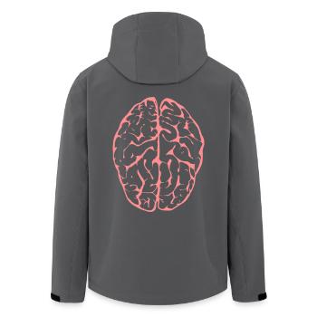 Gehirn - Recycelte Männer Softshell-Jacke von Stanley/Stella - Anthrazit - Hinten - AI Model Male 185 light (185cm)