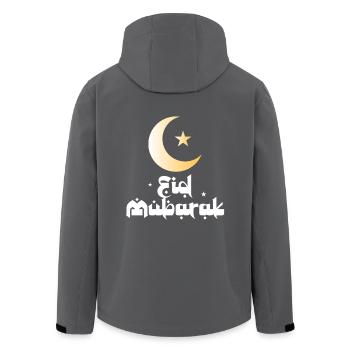 Eid Mubarak - Recycelte Männer Softshell-Jacke von Stanley/Stella - Anthrazit - Hinten - AI Model Male 185 light (185cm)