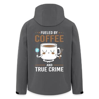 True Crime Krimi - Recycelte Männer Softshell-Jacke von Stanley/Stella - Anthrazit - Hinten - AI Model Male 185 light (185cm)
