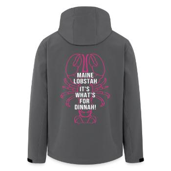 Hummer Meeresfrüchte Maine Lobster Languste - Recycelte Männer Softshell-Jacke von Stanley/Stella - Anthrazit - Hinten - AI Model Male 185 light (185cm)