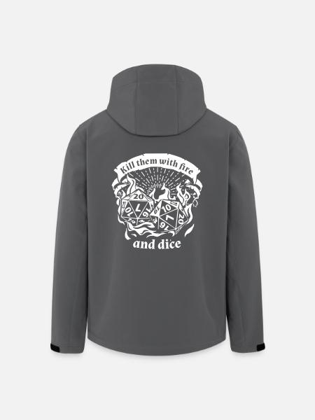 Fire and dice - Rollenspiel Shirt - Recycelte Männer Softshell-Jacke von Stanley/Stella - Anthrazit