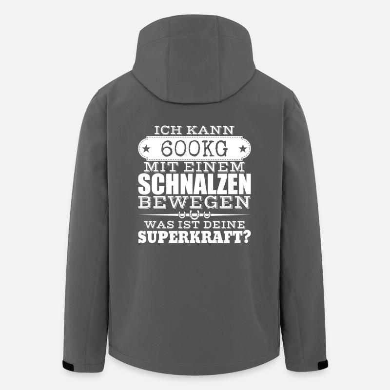 Reiter-Superkraft - Recycelte Männer Softshell-Jacke von Stanley/Stella - Anthrazit