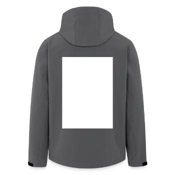 Rechteck Vektor Viereck vertikal hochkant - Recycelte Männer Softshell-Jacke von Stanley/Stella - Anthrazit - Hinten - AI Model Male 185 light (185cm)