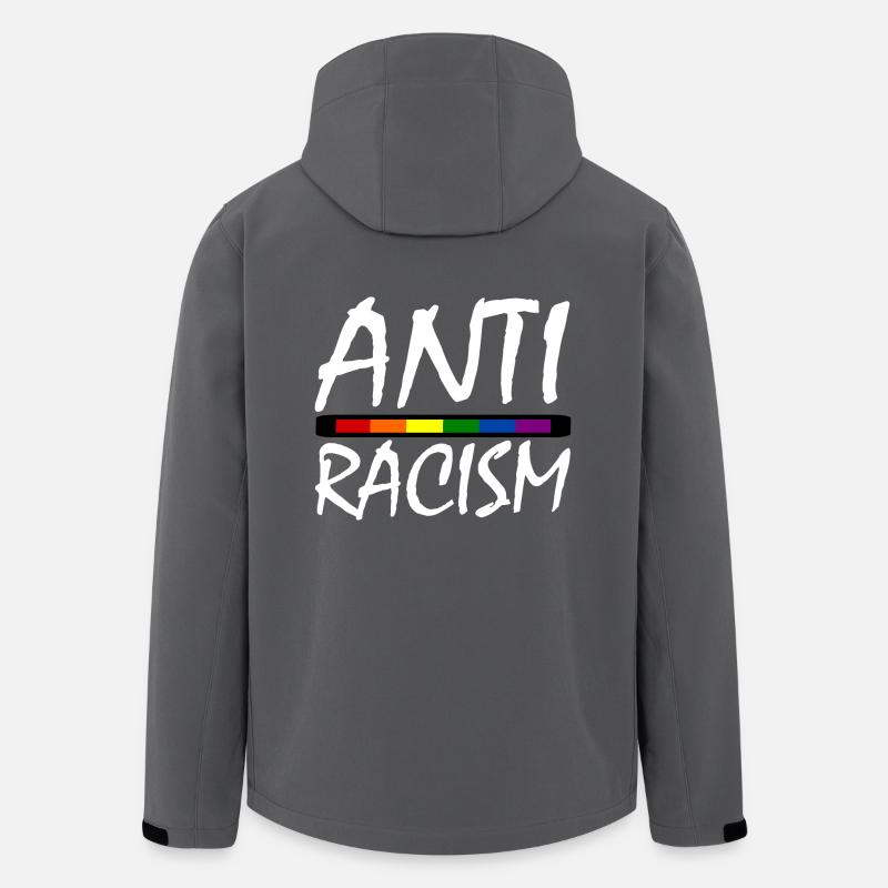 RACISME - Stanley/Stella herre softshelljakke i genanvendt polyester - charcoal