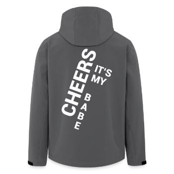 My Babe - Recycelte Männer Softshell-Jacke von Stanley/Stella - Anthrazit - Hinten - AI Model Male 185 light (185cm)