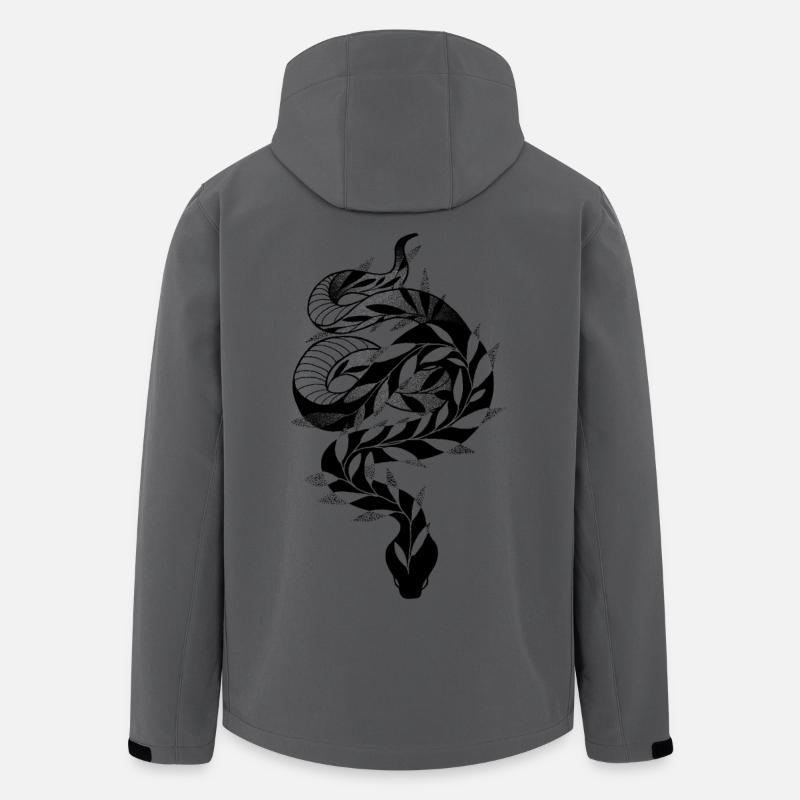 Schlange - Recycelte Männer Softshell-Jacke von Stanley/Stella - Anthrazit