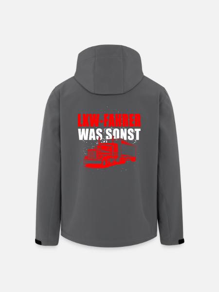 LKW Fahrer was sonst - Recycelte Männer Softshell-Jacke von Stanley/Stella - Anthrazit
