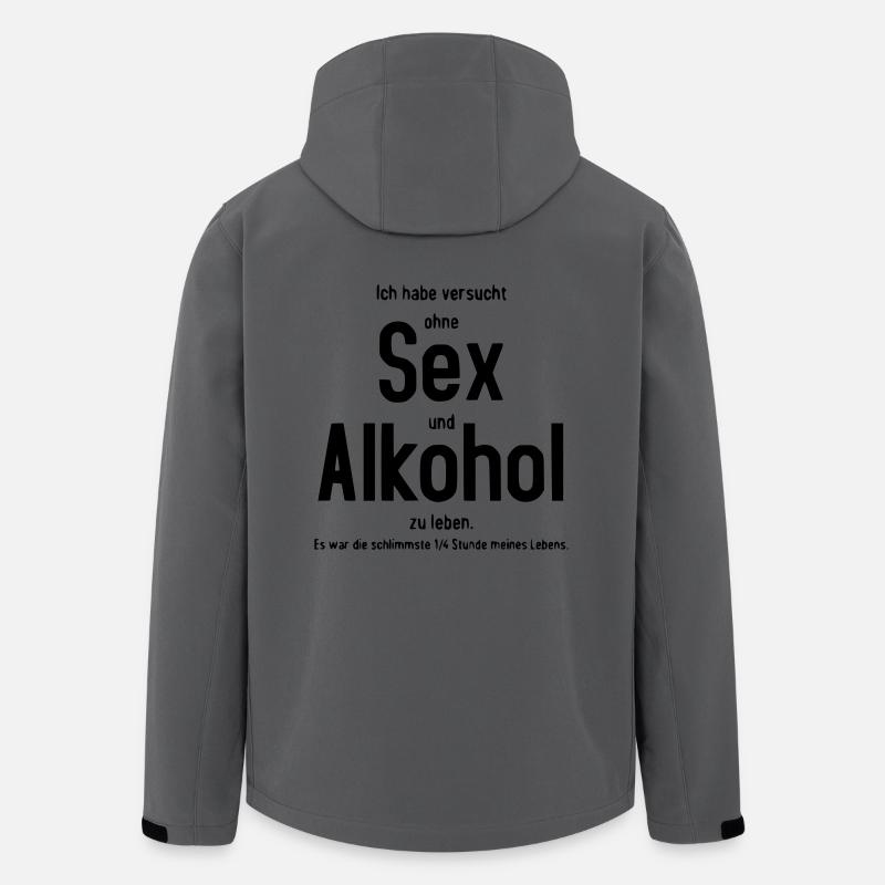 alkohol - Recycelte Männer Softshell-Jacke von Stanley/Stella - Anthrazit