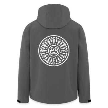 23 maya cycle - Recycelte Männer Softshell-Jacke von Stanley/Stella - Anthrazit - Hinten - AI Model Male 185 light (185cm)