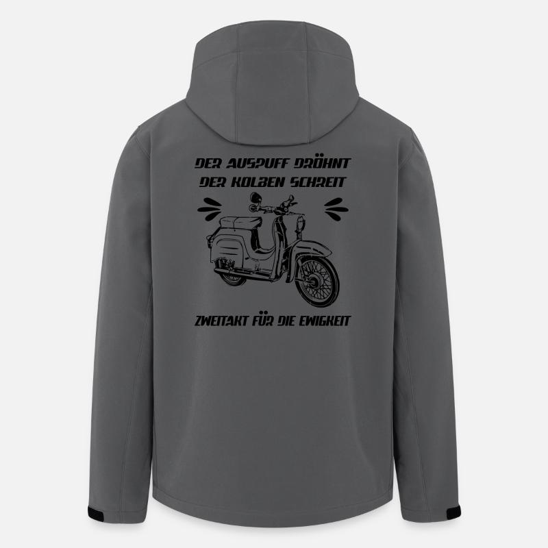Simson Schwalbe KR 51 Kult Moped - Recycelte Männer Softshell-Jacke von Stanley/Stella - Anthrazit