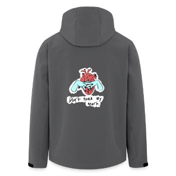 Don't touch my heart. - Recycelte Männer Softshell-Jacke von Stanley/Stella - Anthrazit - Hinten - AI Model Male 185 light (185cm)