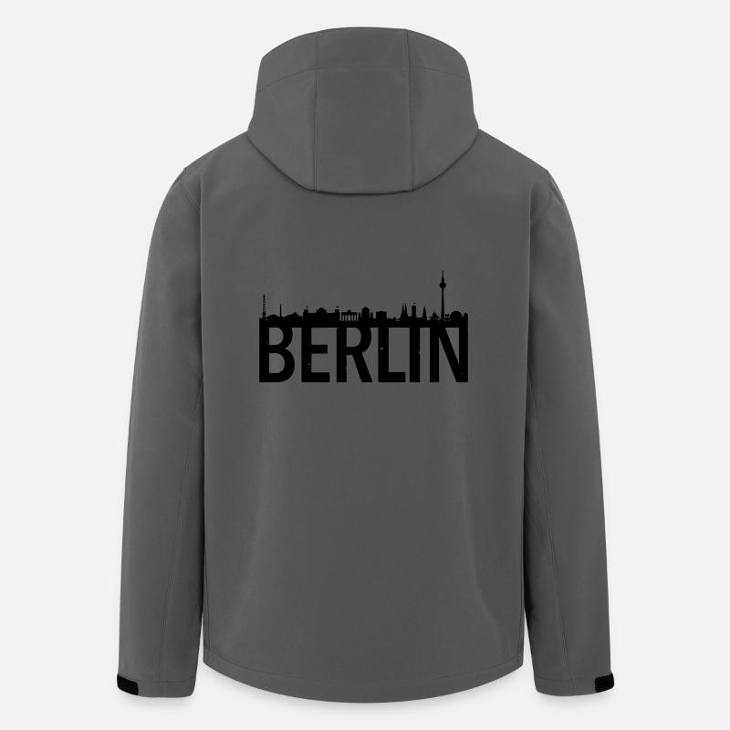 Berlin skyline - Men’s Recycled Softshell Jacket by Stanley/Stella - anthracite