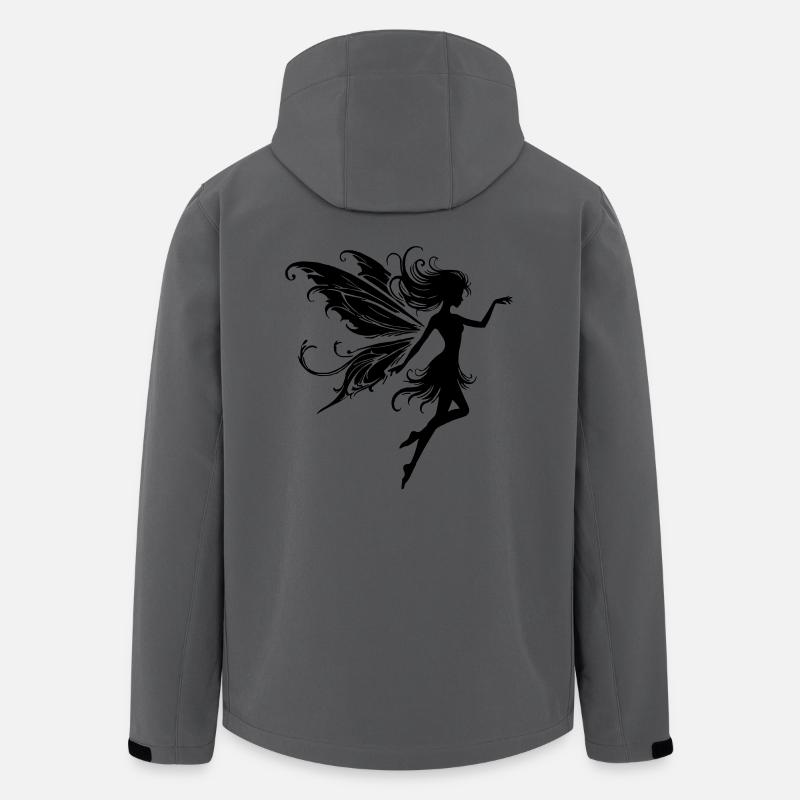 Fée Elfe - Veste softshell homme en polyester recyclé Stanley/Stella - charbon