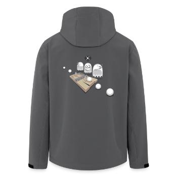 Fangen Pac! - Recycelte Männer Softshell-Jacke von Stanley/Stella - Anthrazit - Hinten - AI Model Male 185 light (185cm)