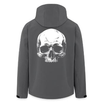 Totenkopf - Recycelte Männer Softshell-Jacke von Stanley/Stella - Anthrazit - Hinten - AI Model Male 185 light (185cm)