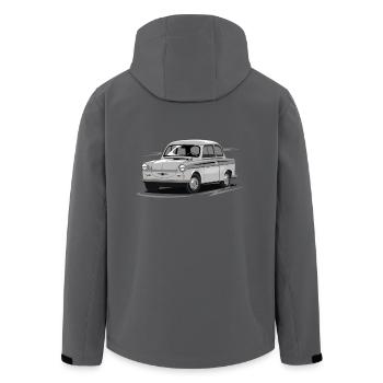  P50 - Recycelte Männer Softshell-Jacke von Stanley/Stella - Anthrazit - Hinten - AI Model Male 185 light (185cm)