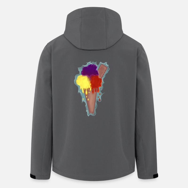 Regenbogen Eis  - Recycelte Männer Softshell-Jacke von Stanley/Stella - Anthrazit