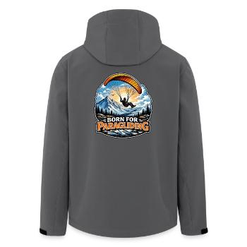 Né pour le parapente - Veste softshell homme en polyester recyclé Stanley/Stella - charbon - Dos - AI Model Male 185 light (185cm)