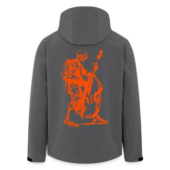 Contrabass Orangeman - Recycelte Männer Softshell-Jacke von Stanley/Stella - Anthrazit - Hinten - AI Model Male 185 light (185cm)