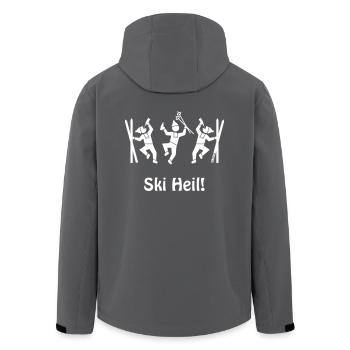 Ski Heil! (Après Ski Party) - Recycelte Männer Softshell-Jacke von Stanley/Stella - Anthrazit - Hinten - AI Model Male 185 light (185cm)