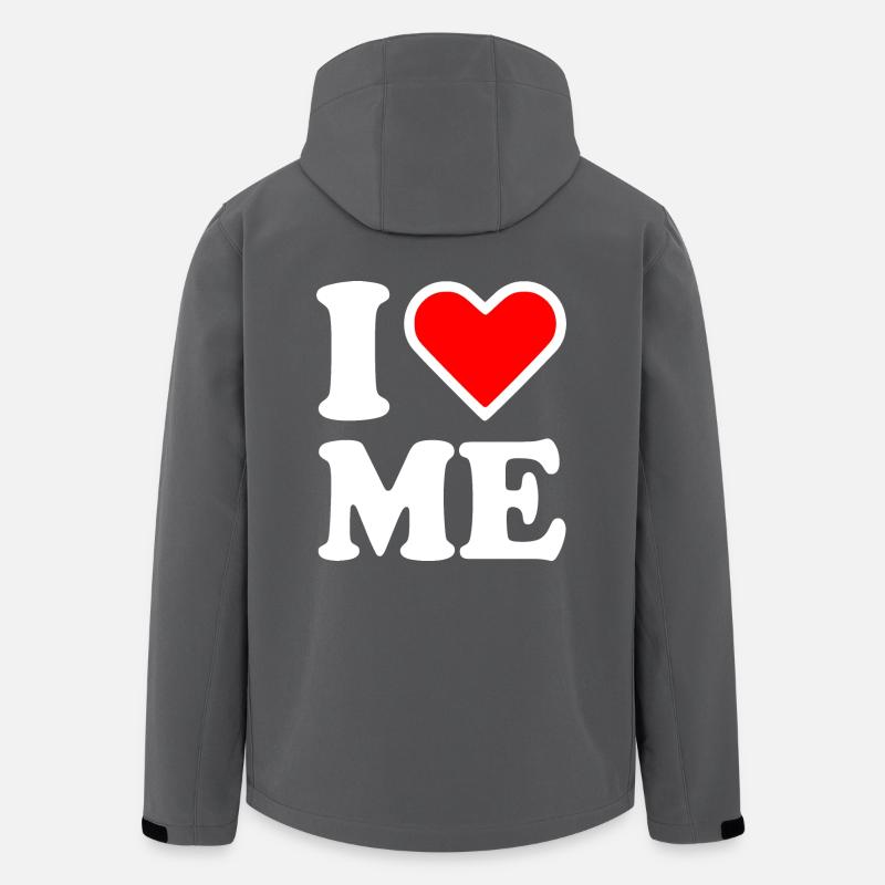 I love me - Recycelte Männer Softshell-Jacke von Stanley/Stella - Anthrazit