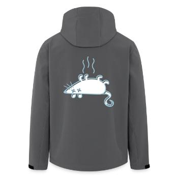 Eine tote Maus - Recycelte Männer Softshell-Jacke von Stanley/Stella - Anthrazit - Hinten - AI Model Male 185 light (185cm)