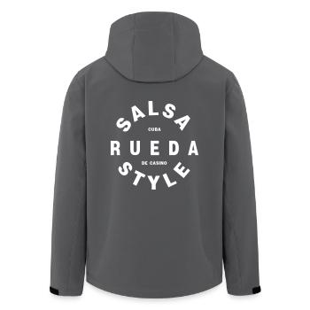 Salsa Rueda Style - Salsa Dance Fashion - Recycelte Männer Softshell-Jacke von Stanley/Stella - Anthrazit - Hinten - AI Model Male 185 light (185cm)