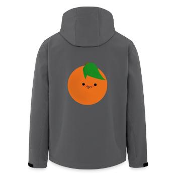 Nette orange - Recycelte Männer Softshell-Jacke von Stanley/Stella - Anthrazit - Hinten - AI Model Male 185 light (185cm)